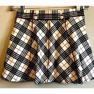 Tuckernuck Plaid Tennis Skirt Skort Mini PICKLEBALL CLUELESS RED SMALL
